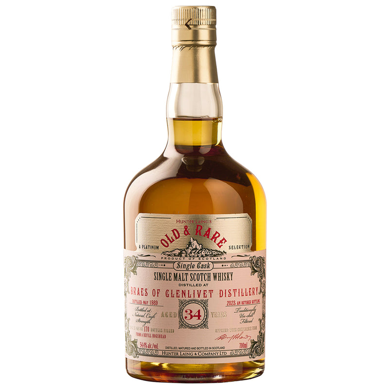 Braes of Glenlivet 34 Year Old Hunter Laing