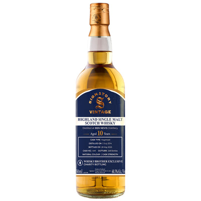 Ben Nevis 10 Year Old Signatory WhiskyBrother Exclusive Single Malt Highland Scotch Whisky
