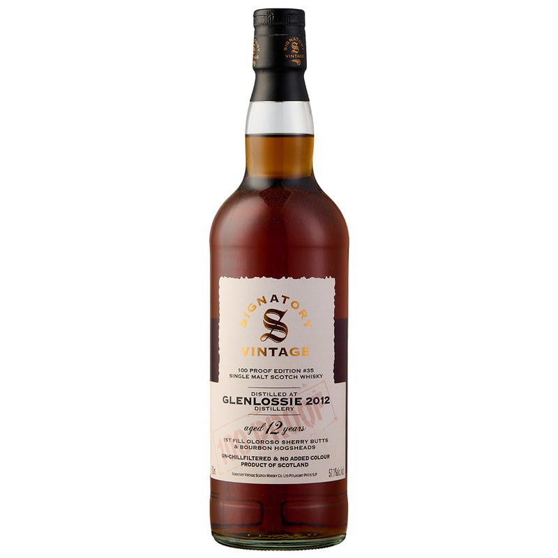Glenlossie 12 Year Old Signatory 100 proof