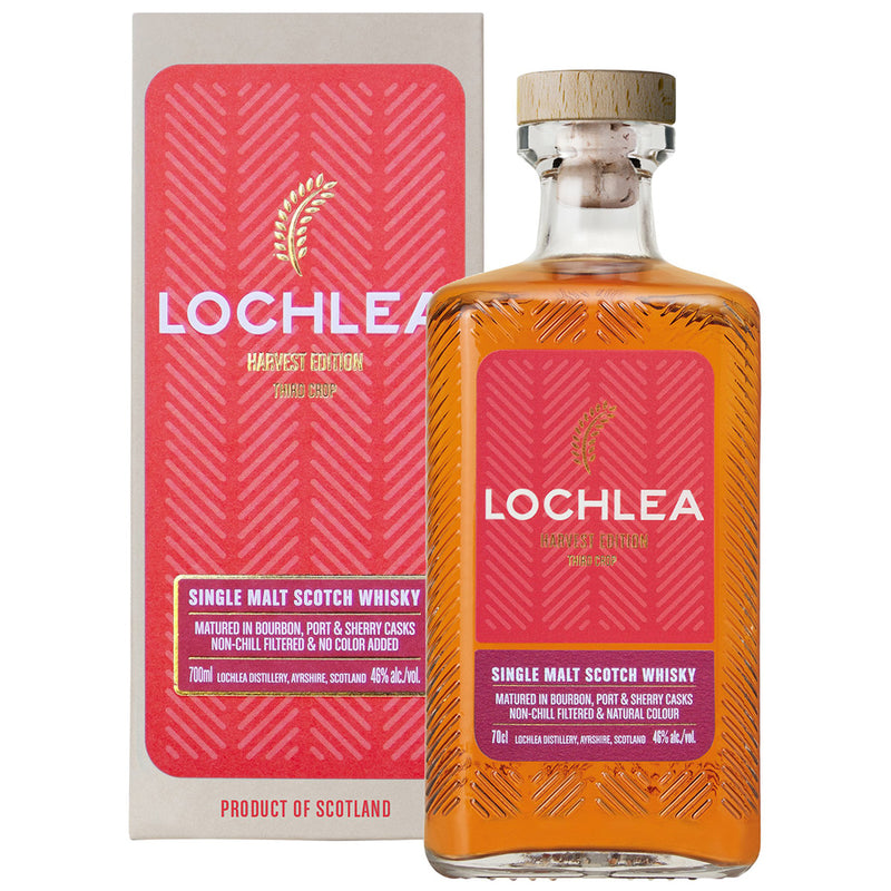 Lochlea Harvest Edition Third Crop Lowland Single Malt Scotch Whisky with Box