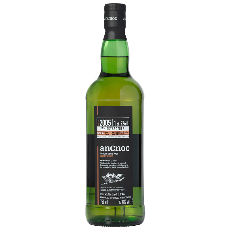 anCnoc Peated 13 Year Old WhiskyBrother Speyside Single Malt Scotch Whisky