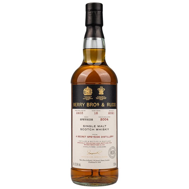 Secret Speyside 2004 Berry Brothers WB Single Malt Scotch Whisky