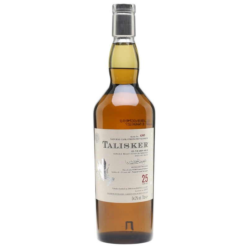 Talisker 25 Year Old 2008 Release Islands Single Malt Scotch Whisky